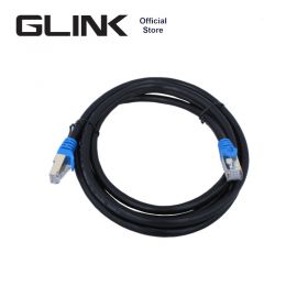 Glink Cat 7 Network Cable (Round, Black)