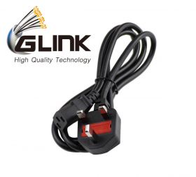 Glink CB386BK Power Cord (1.5M, 3Pin, UK)