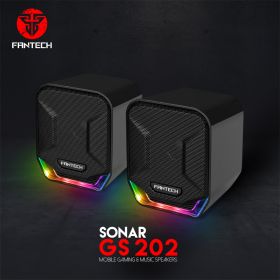 Fantech GS202 Sonar RGB 2.0 USB Powered Speaker (Black)