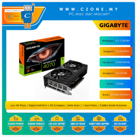 Gigabyte GeForce RTX™ 4070 12GB WindForce 2X OC V2