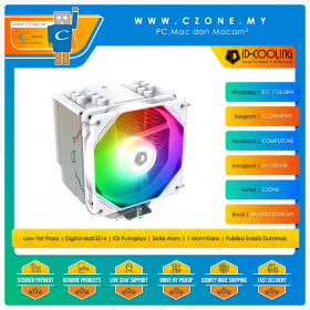 ID-Cooling SE-226-XT ARGB CPU Air Cooler (AMD, Intel, 1x 120mm Fan, ARGB, White)