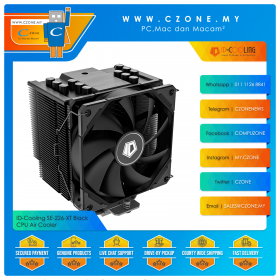 ID-Cooling SE-226-XT Black CPU Air Cooler (AMD, Intel, 1x 120mm Fan, Non-LED)