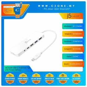 J5Create JCD373 USB-C  Multi-Port Hub with Power Delivery