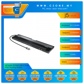 J5Create JCD542 USB-C Dual HDMI Docking Station