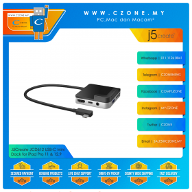 J5Create JCD612 USB-C Mini Dock for iPad Pro 11" & 12.9"