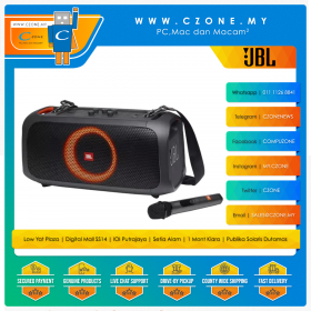 JBL PartyBox On-The-Go Portable Bluetooth Speaker (Black)