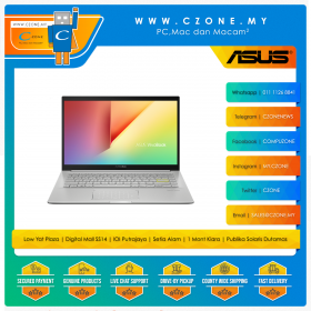 Asus Vivobook 14 K413EA EB1446WS Laptop - 14", i5-1135G7, 8GB, 512GB SSD, Iris XE, Win 11, Office H&S (Transparent Silver)