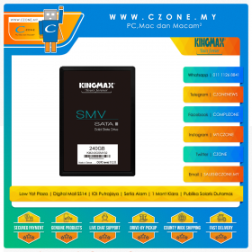 Kingmax SMV 240GB 2.5" Sata 6Gb/s SSD (R: 540Mbps, W: 450Mbps)