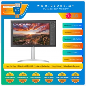 LG 27UP850N-W Monitor (27", 3840x2160, IPS, 60Hz, 5ms, DP, HDMIx2, USB-C, Speakers, VESA)