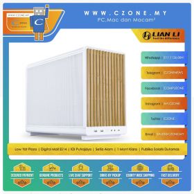 Lian Li A3 Computer White Wooden Case (mATX, Mesh, White)