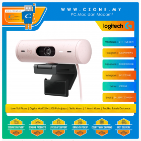 Logitech Brio 500 Full HD Webcam With HDR (Rose)
