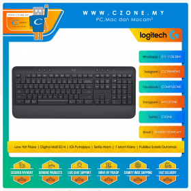 Logitech K650 Signature Wireless Keyboard (Black)