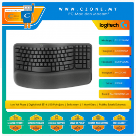 Logitech Wave Keys Wireless Keyboard (Graphite)