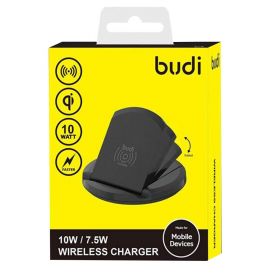 Budi CC228BK Wireless Charger (10 Watts, Base, Black)