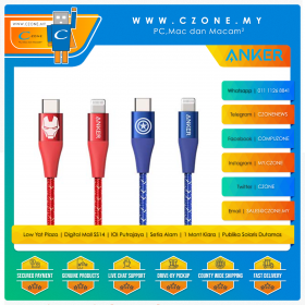 Anker Marvel PowerLine +II Lightning to USB-C Cable
