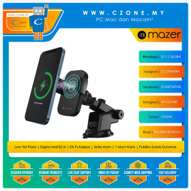 Mazer Infinite.Boost Mag.Drive Wireless Dual-Secure Car Mount with MagSafe Wireless Charger