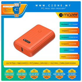 Mazer Super Mini 10,000mAh PD Power Bank (Orange)