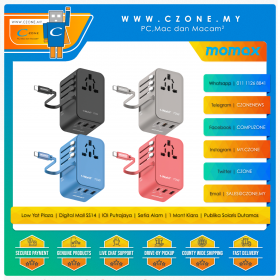 Momax - 1-World+ - 70W GaN 3-Port Serial 