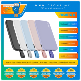 Momax - iPower Serial Power Bank - Built-In USB-C Cable