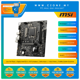 MSI B660M Bomber DDR4 Motherboard (Chipset B660, mATX, Socket 1700)