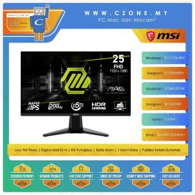 MSI MAG 255F E20 Gaming Monitor (24.5", 1920x1080, IPS, 200Hz, 0.5ms) DNR