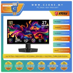 MSI MAG 273QP QD-OLED X24 Gaming Monitor (26.5", 2560x1440, QD-OLED, 240Hz, 0.03ms)