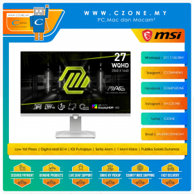MSI MAG 274QRFW Gaming Monitor (27", 2560x1440, IPS, 180Hz, 1ms, HDMI, DP, USB-C, VESA)