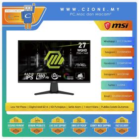 MSI MAG 275QF Gaming Monitor (27", 2560x1440, IPS, 180Hz, 0.5ms)