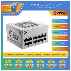 MSI MAG A850GL PCIE5 White 850W Power Supply (850Watts, 80plus Gold, White)