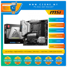 MSI MAG B760M Mortar WiFi Motherboard DDR4 (Chipset B760, WiFi+BT, mATX, Socket 1700)