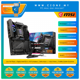 MSI X870E Carbon WiFi Motherboard (Chipset X870E, WiFi+BT, ATX, Socket AM5)