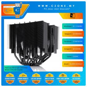 Noctua NH-D15S Chromax.Black CPU Air Cooler (AMD, Intel, 1x 150mm Fan, Non-LED)