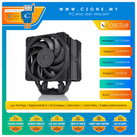 Noctua NH-U12A Chromax.Black CPU Air Cooler (AMD, Intel, 2x 120mm Fan, Non-LED)