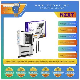 NZXT N7 B850 Motherboard DDR5 (White)