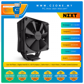 NZXT T120 CPU Air Cooler (AMD, Intel, 1x 120mm Fan, Black)