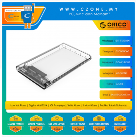 Orico 2139U3 2.5" Harddisk USB 3.0 Enclosure (Clear)