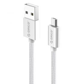 Orico EDC Micro USB Fast Charging Data Cable (1M, Silver)