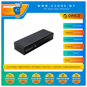 Orico M2PVC3-G20 M.2 NVMe SSD USB 3.2 Enclosure With Fan (Black)