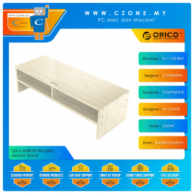 Orico MSR-04 Wooden Monitor Stand 2 Layer With Partition