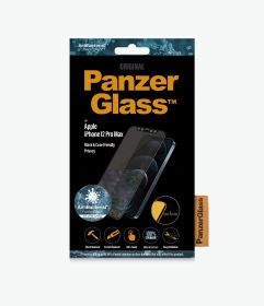 PanzerGlass Privacy Case Friendly Tempered Glass iPhone 12 Series Black
