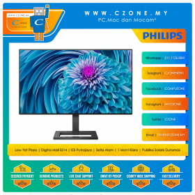 Philips 242E2FE Monitor (23.8", 1920x1080, IPS, 75Hz, 4ms, D-Sub, HDMI, DP, VESA)