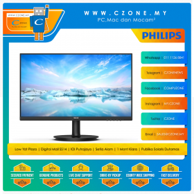 Philips 271V8LB Monitor (27", 1920x1080, VA, 100Hz, 4ms, (D-Sub, HDMI, VESA)