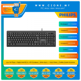 Philips SPK6224 Wired Keyboard (Black)