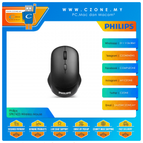 Philips SPK7423 Wireless Mouse (Black)