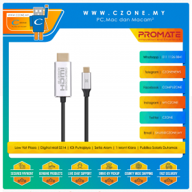 Promate HDLink-60H 4K@60Hz High Definition USB-C to HDMI Cable (1.8M)