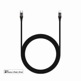 Rockrose Knight USB-C to Lighting Cable (1M, Black)