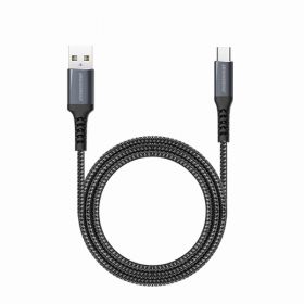 Rockrose Powerline USB-A to USB-C Cable (1M, Midnight Blue)