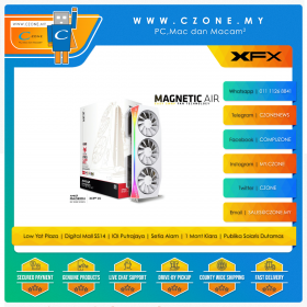 XFX Radeon RX 9070 XT 16G Mercury OC Magnetic with RGB White