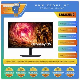 Samsung 27" Odyssey G5 G50F QHD Gaming Monitor (27", 2560x1440, IPS, 180Hz, 1ms)