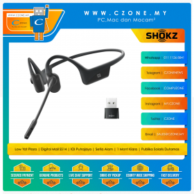 Shokz OpenComm UC Wireless Bone Conduction Headphones (Black)